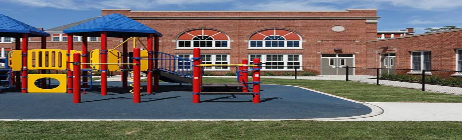 Image of a school and playground