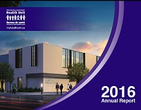 2016 Health Unit annual report cover