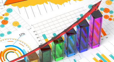 Colourful, three dimensional data figures