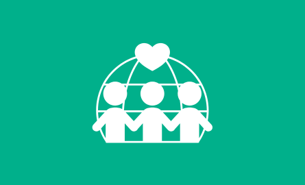 Icon representing global community