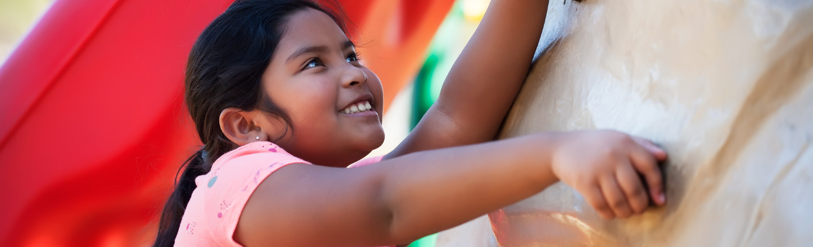 Image of a child climbing on playground