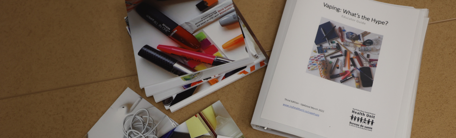 Image of 'Vaping: What's the Hype?' toolkit materials
