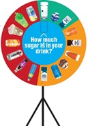 Sip smart wheel Spinning wheel game with images of beverages