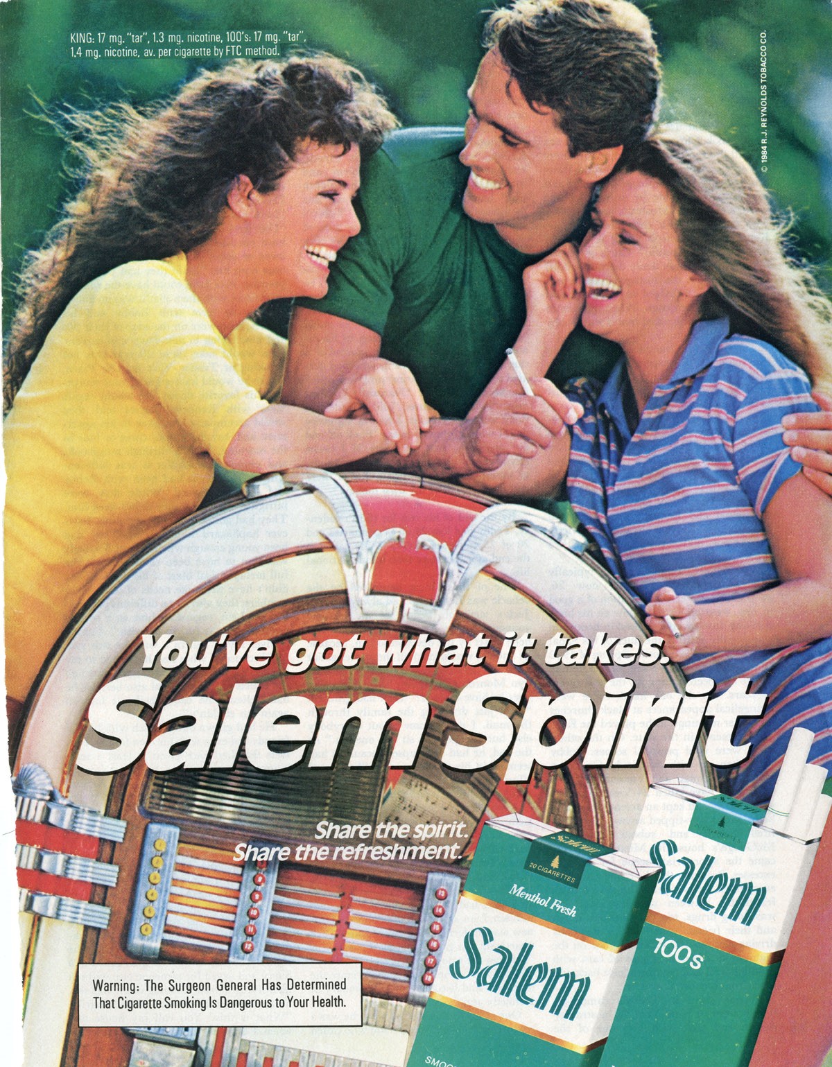 Ad for Salem Spirit