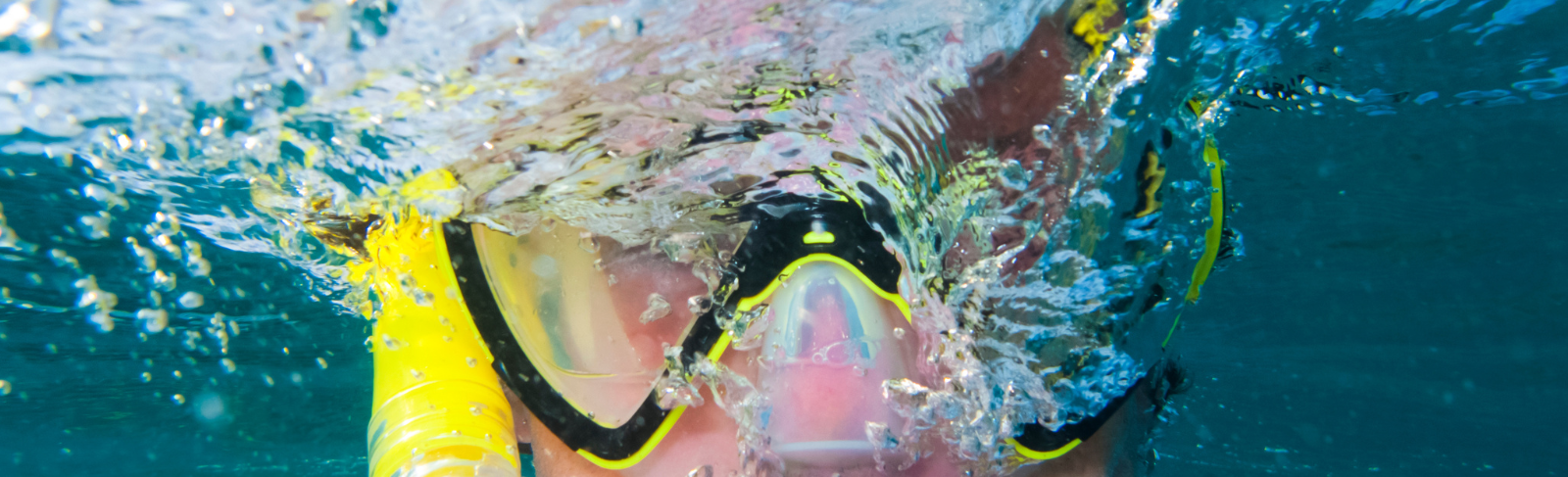Snorkeler under water