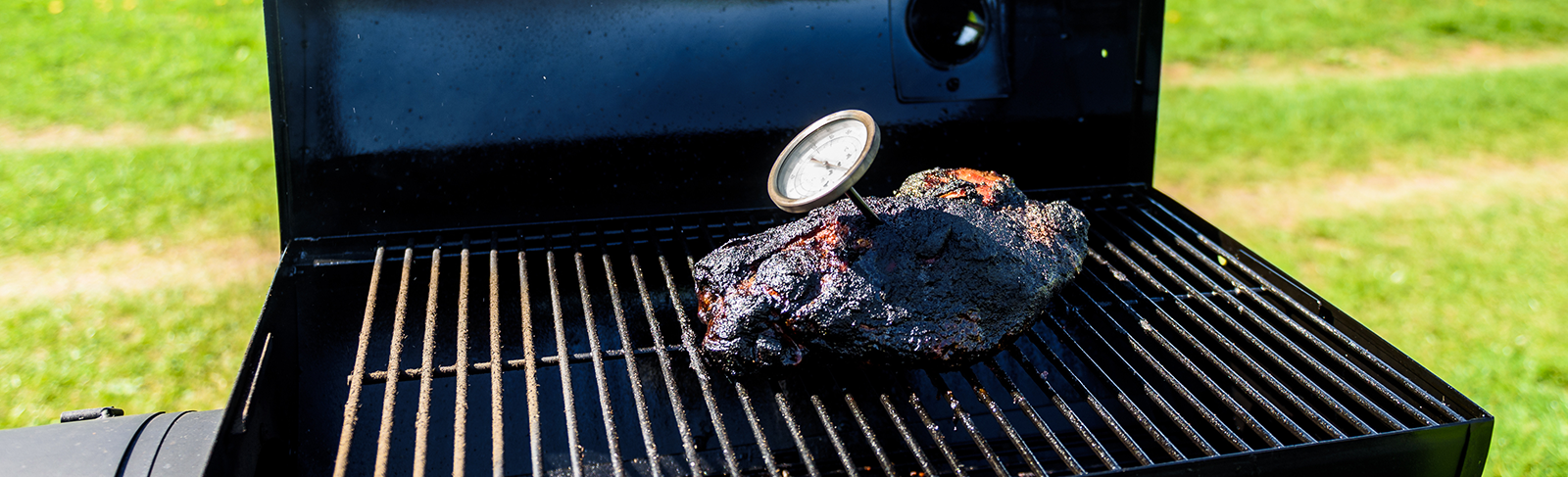Brisket on a BBQ
