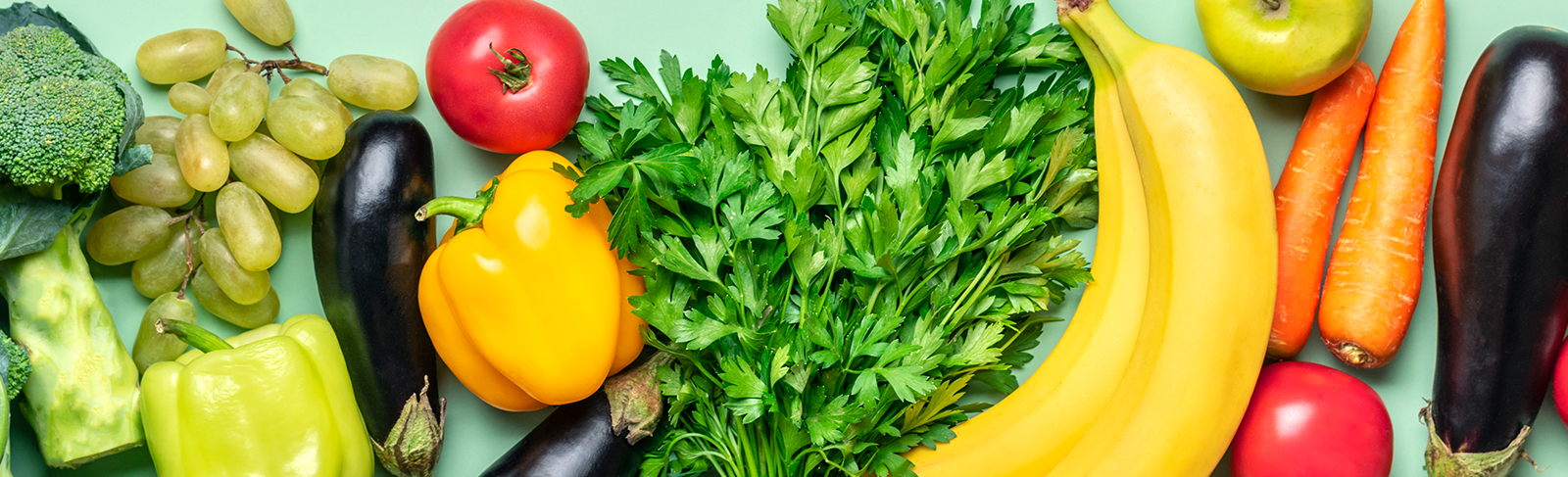 Fresh food on a table