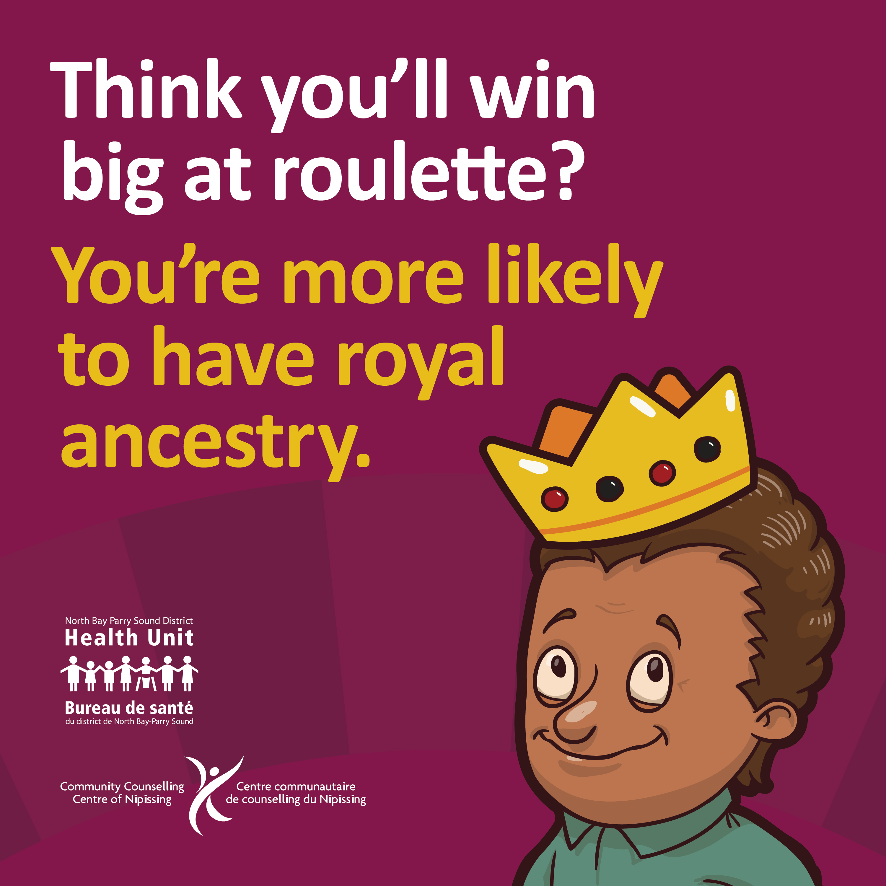• Think You’ll win big at roulette? You’re more likely to have royal ancestry