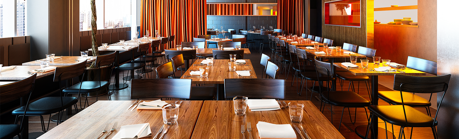 Restaurant with many seats