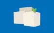 Cartoon feta cheese blocks