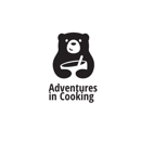 Graphic of bear holding a mixing bowl. Text: Adventures in Cooking