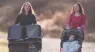 Two friends out for a walk with strollers
