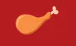 Cartoon chicken leg