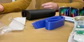 Image of harm reduction products on a desk surface 