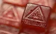 Square shaped cannabis gummy