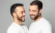 An intimate same-sex couple